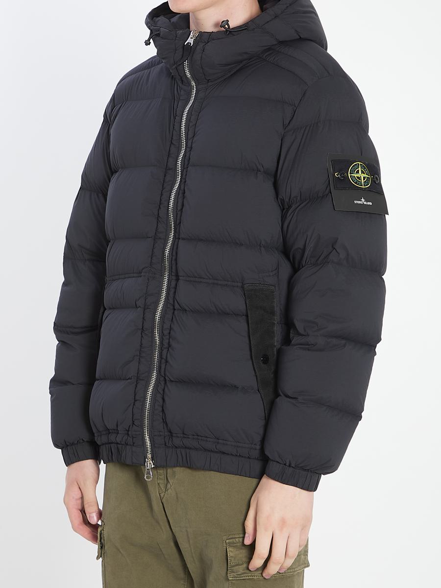 Nahtlose Tunnel-Steppjacke aus Nylon mit Daunen-TC