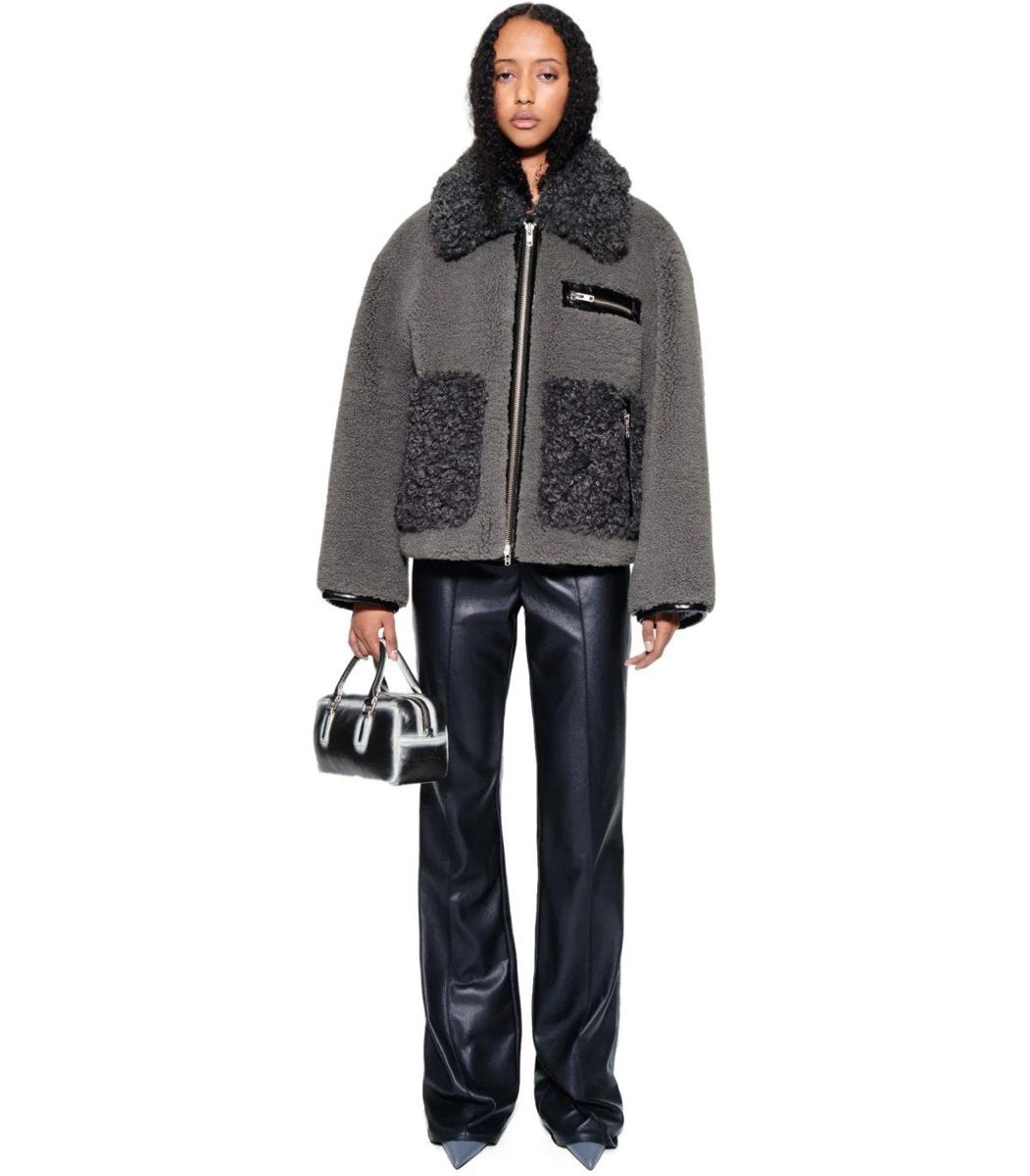Stand Studio Joann Graue Jacke