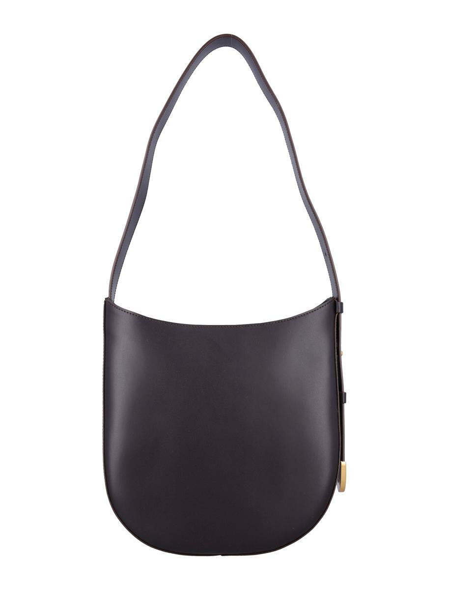 Sessun Grandre Amo Hobo-Tasche aus Leder mit bronzefarbenen Details