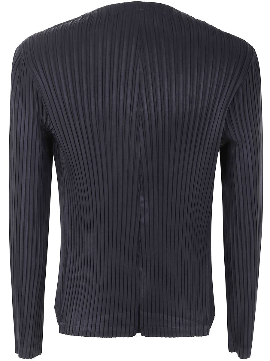 Issey Miyake Shadow Study Pleats Solid Cardigan Kleidung