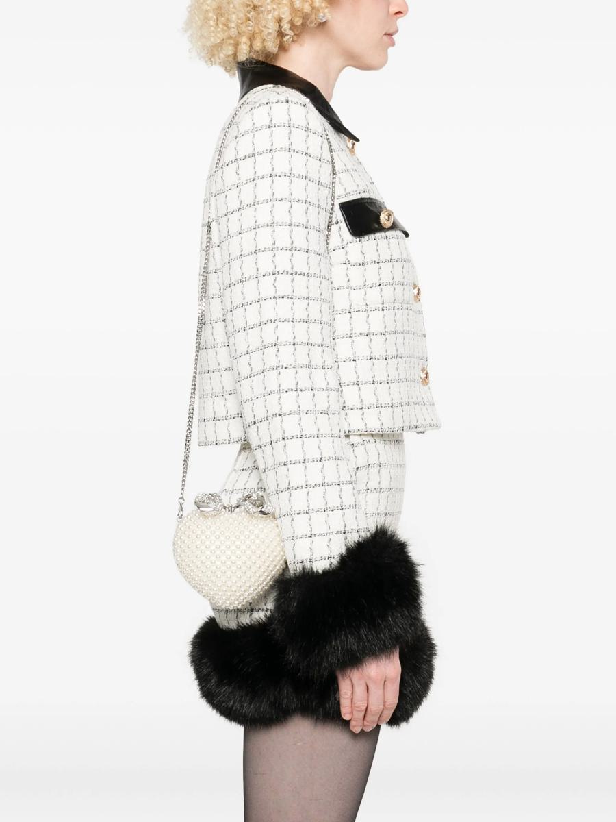Self-Portrait – Clutch mit Perlenherz
