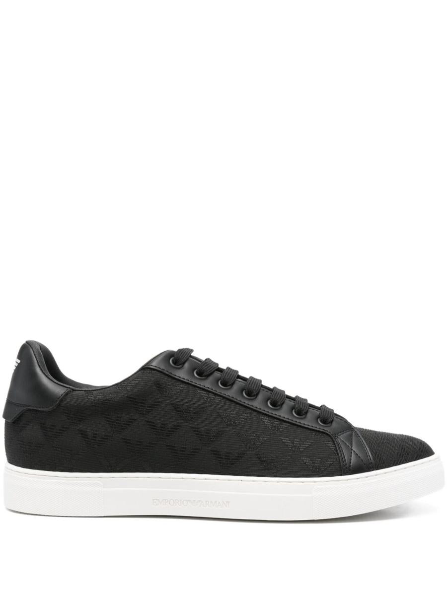 Exklusive Sneakers mit Allover-Logo von Emporio Armani