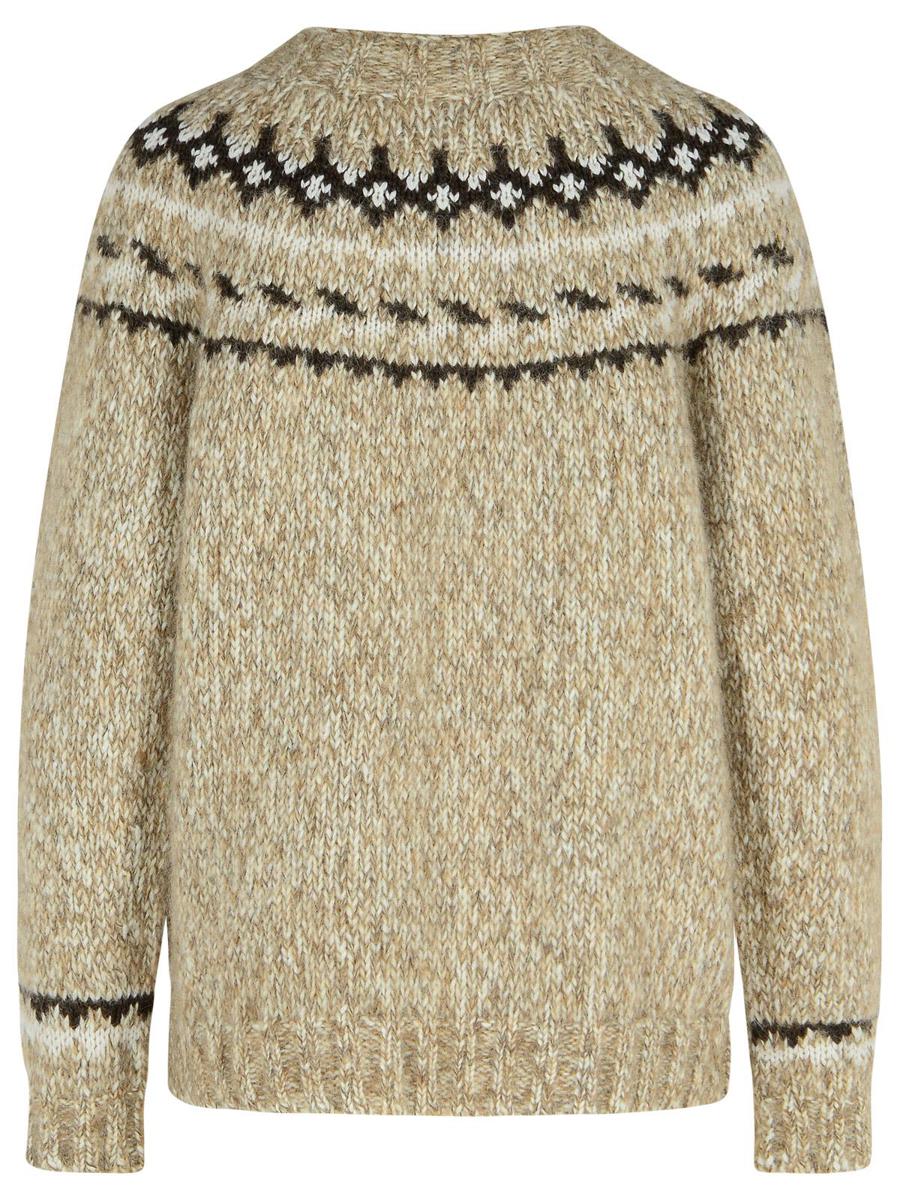 PAROSH 'Laila' Beige Alpaka-Mischpullover