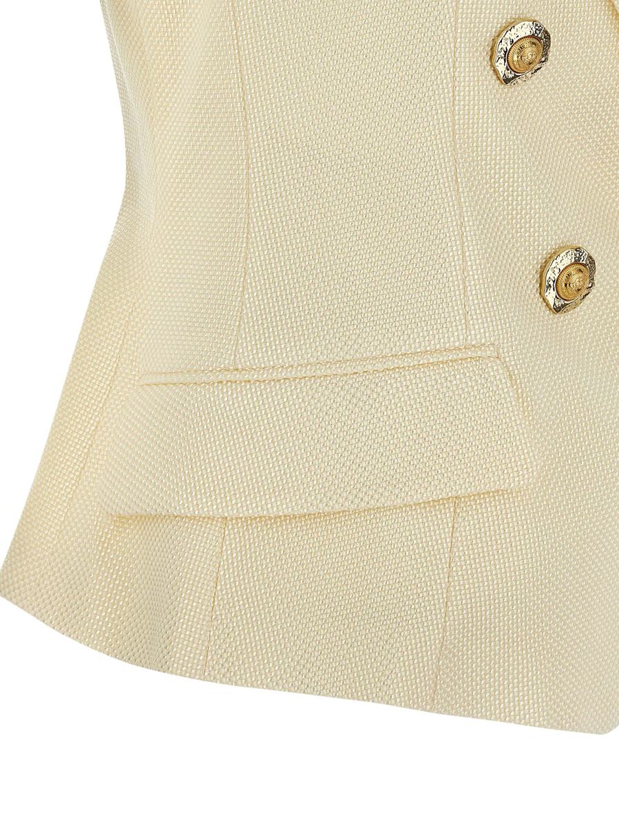 Balmain Weste „Gold und Goldmünze“