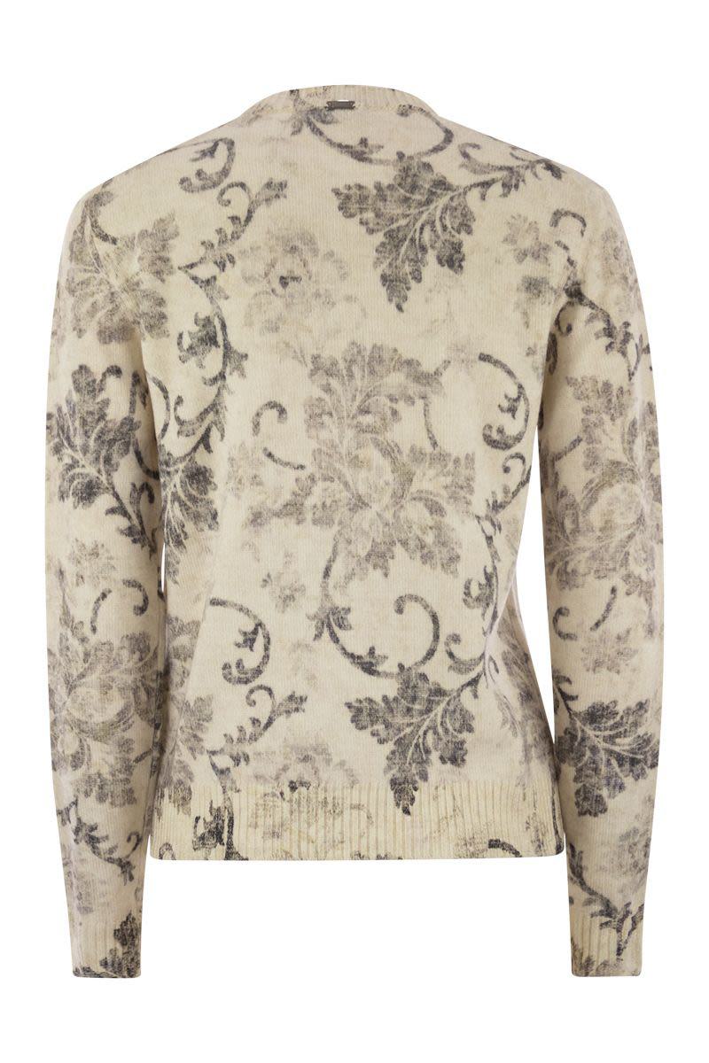 Herno – Wollpullover mit Blumenmuster