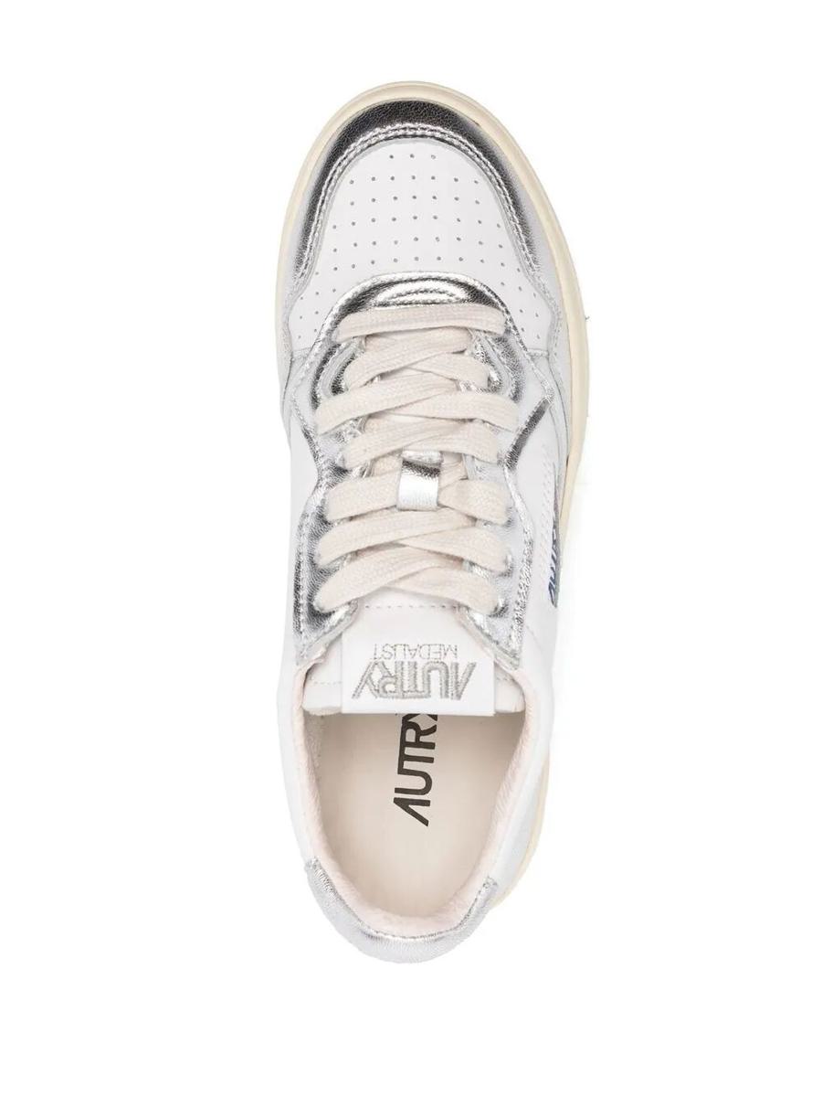 Autry „Medalist Low“ Sneakers aus verspiegeltem Leder
