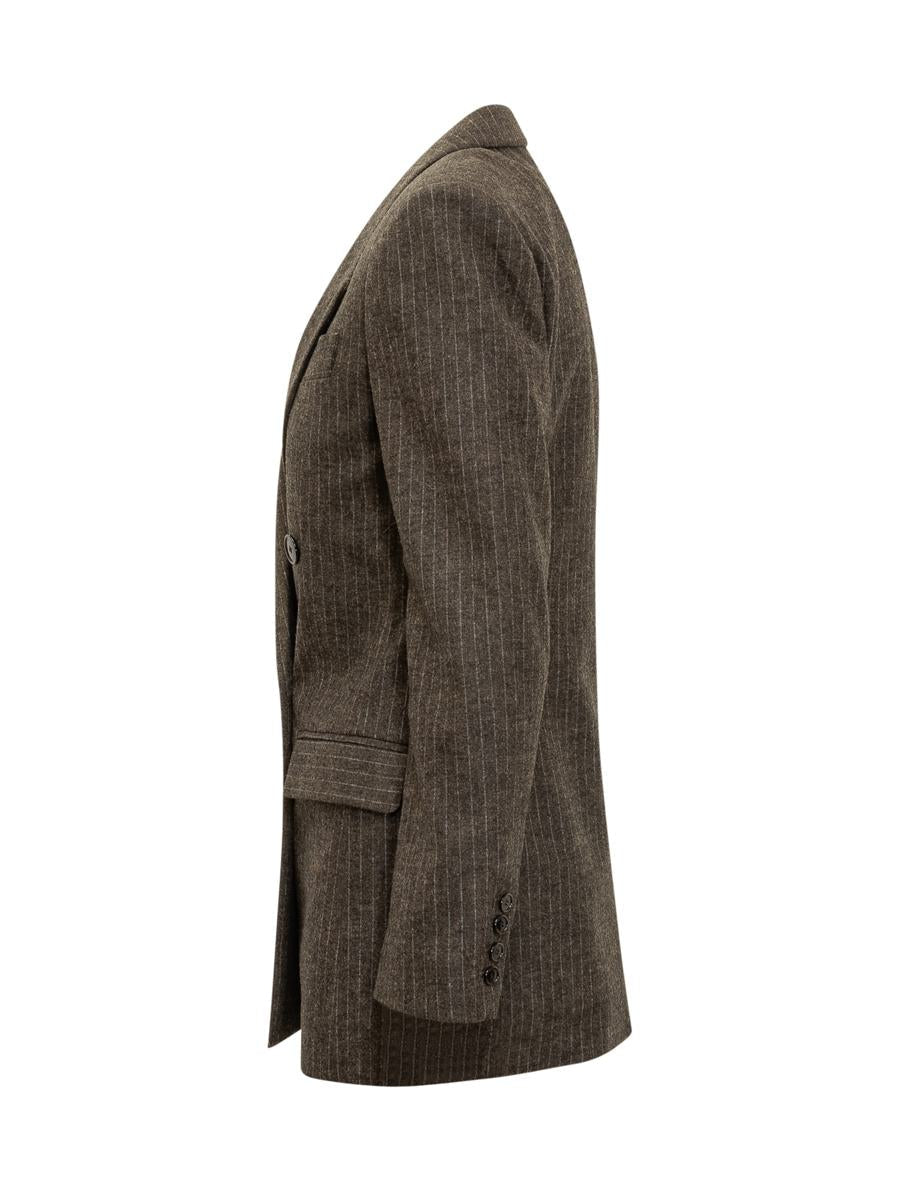 Isabel Marant Isabel Marant Zweireihiger Blazer aus gestreifter Wolle