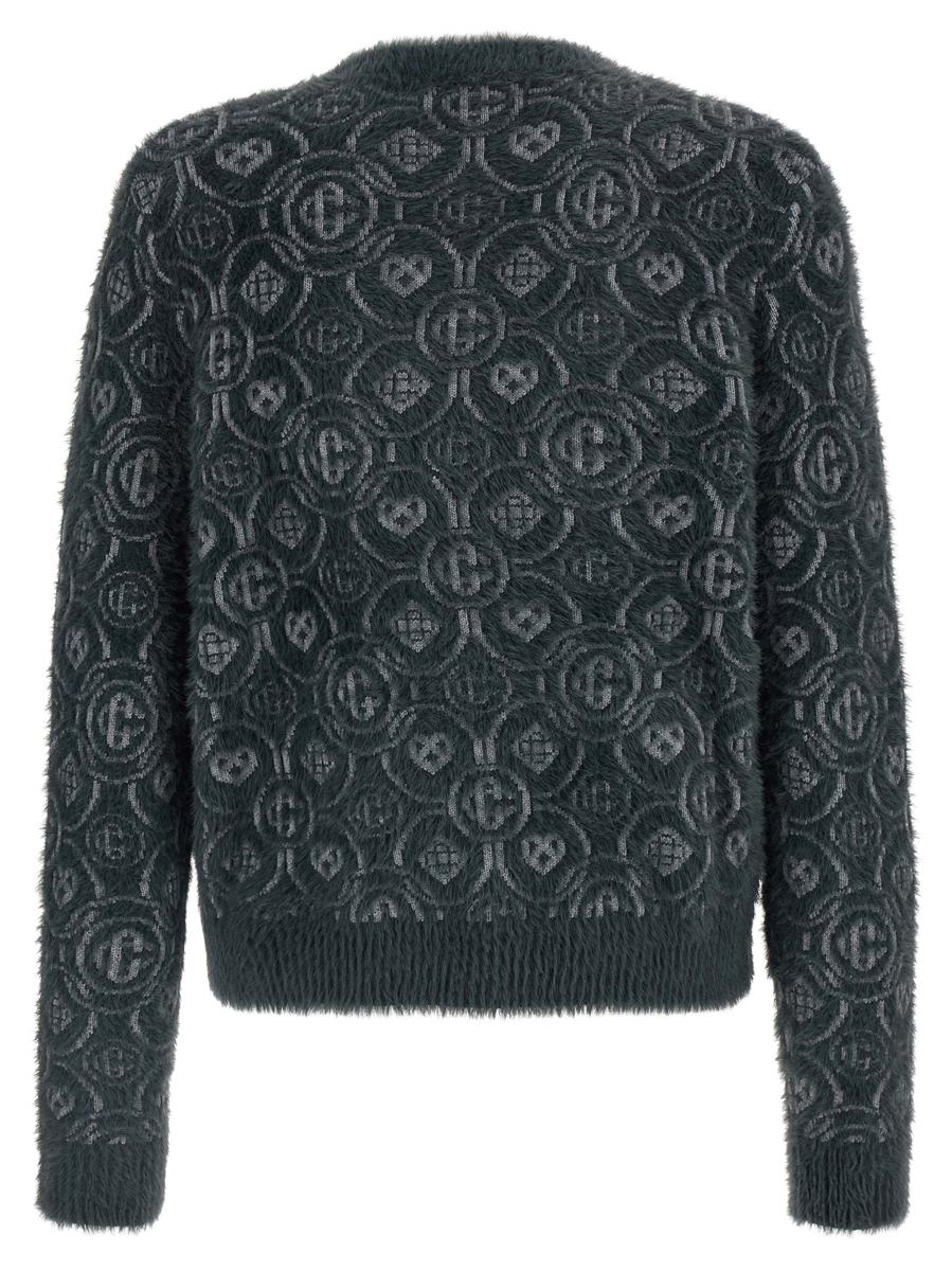 Casablanca Pullover mit „Flauschigem Monogramm“