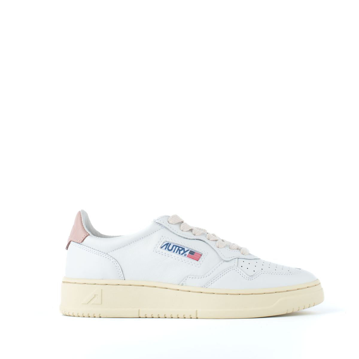 Autry – Leder-Sneaker mit rosa Details