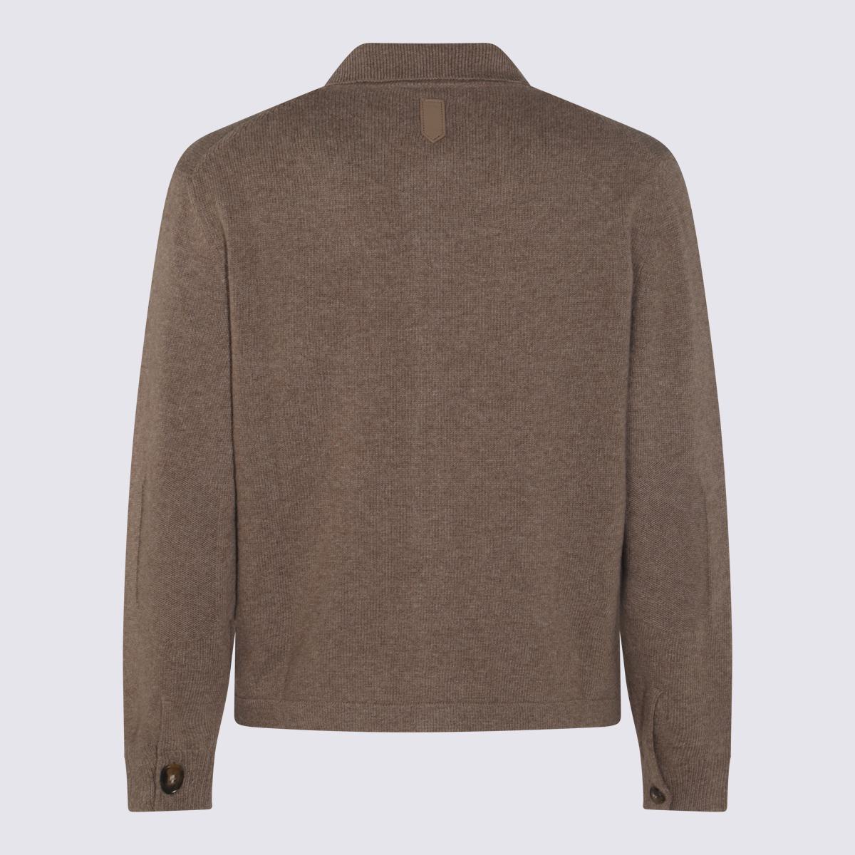 Canali Beige Wollstrick
