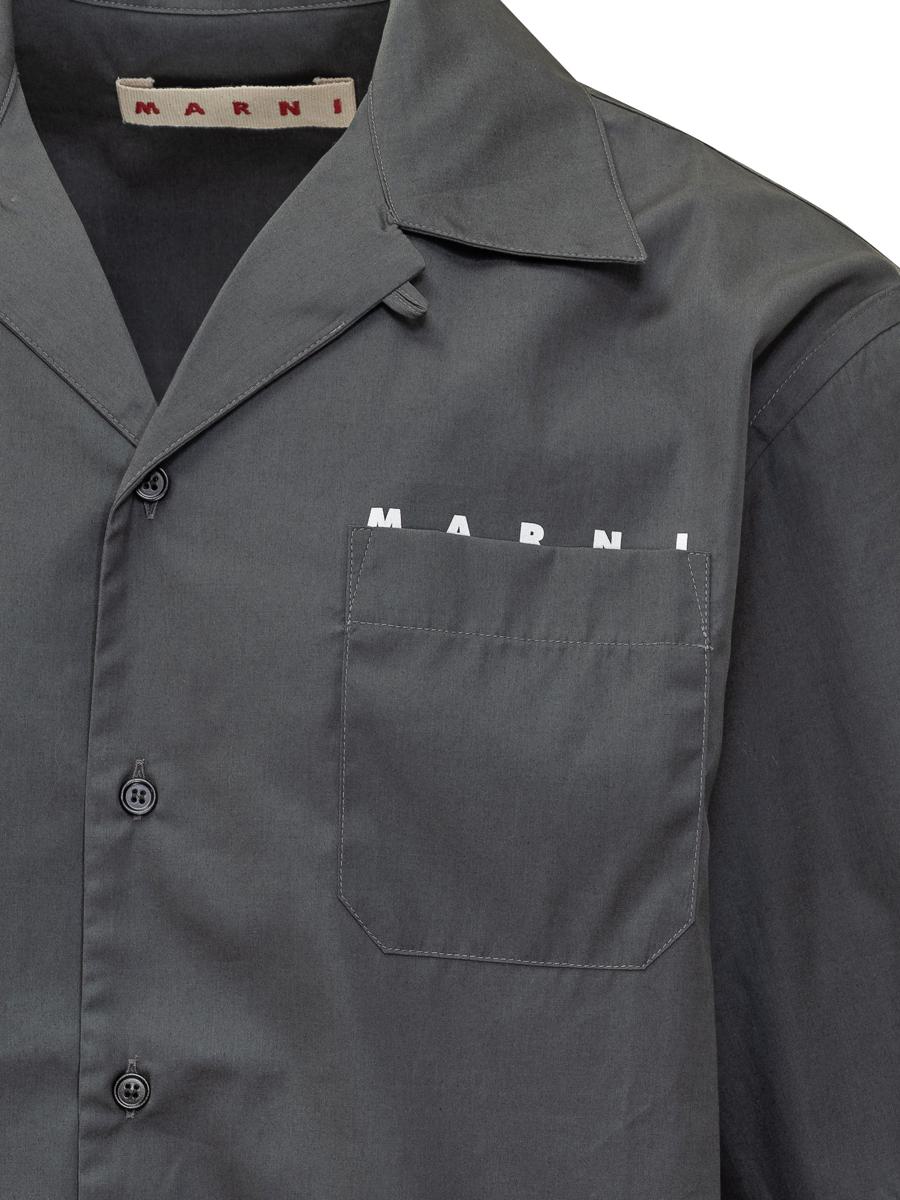 Graues Hemd von Marni mit Marni-Logo