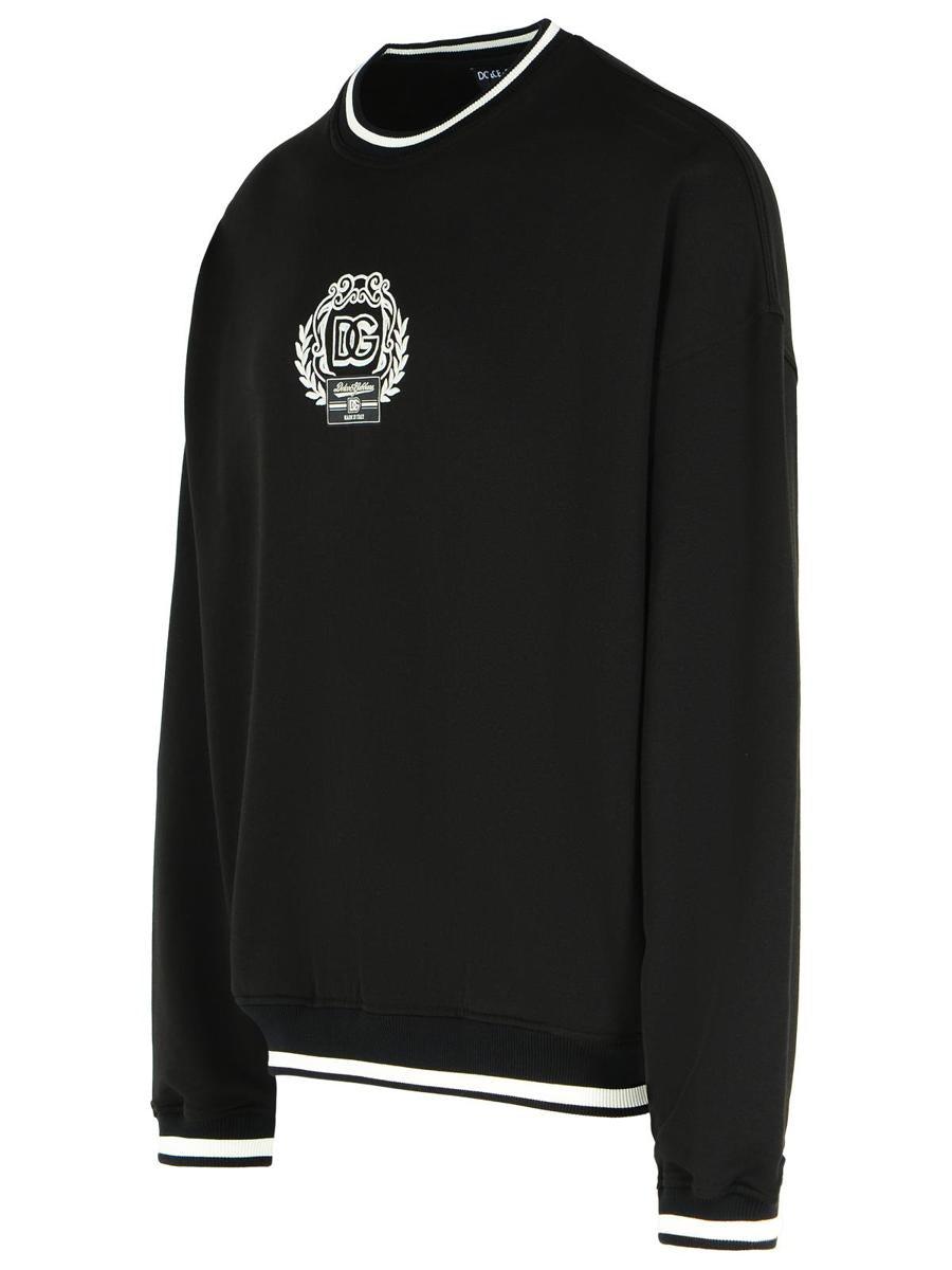 Dolce & Gabbana Schwarzes Baumwoll-Sweatshirt