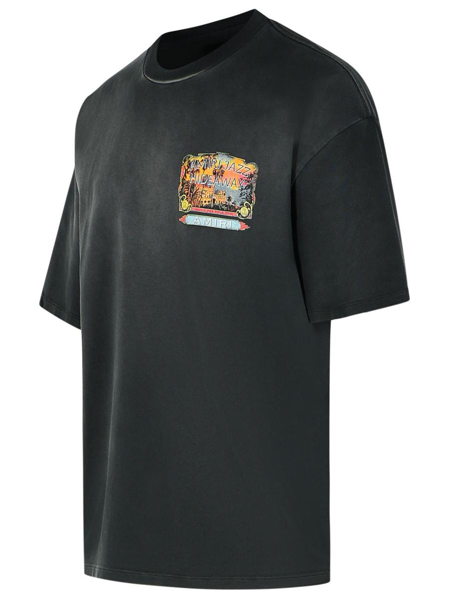 Schwarzes Baumwoll-T-Shirt „Amiri Jazz“