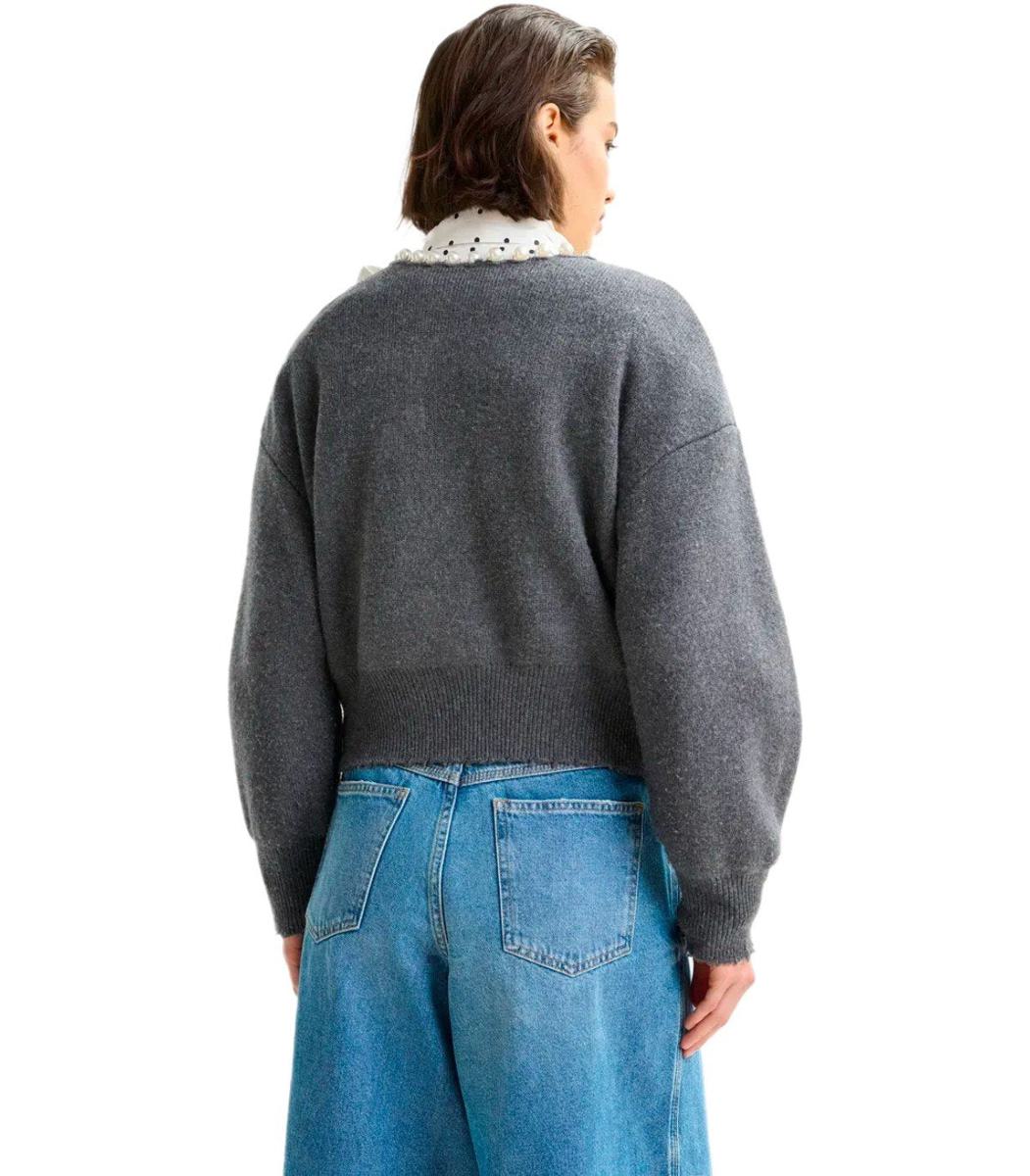 Essentiel Antwerp Ideas Graue Strickjacke