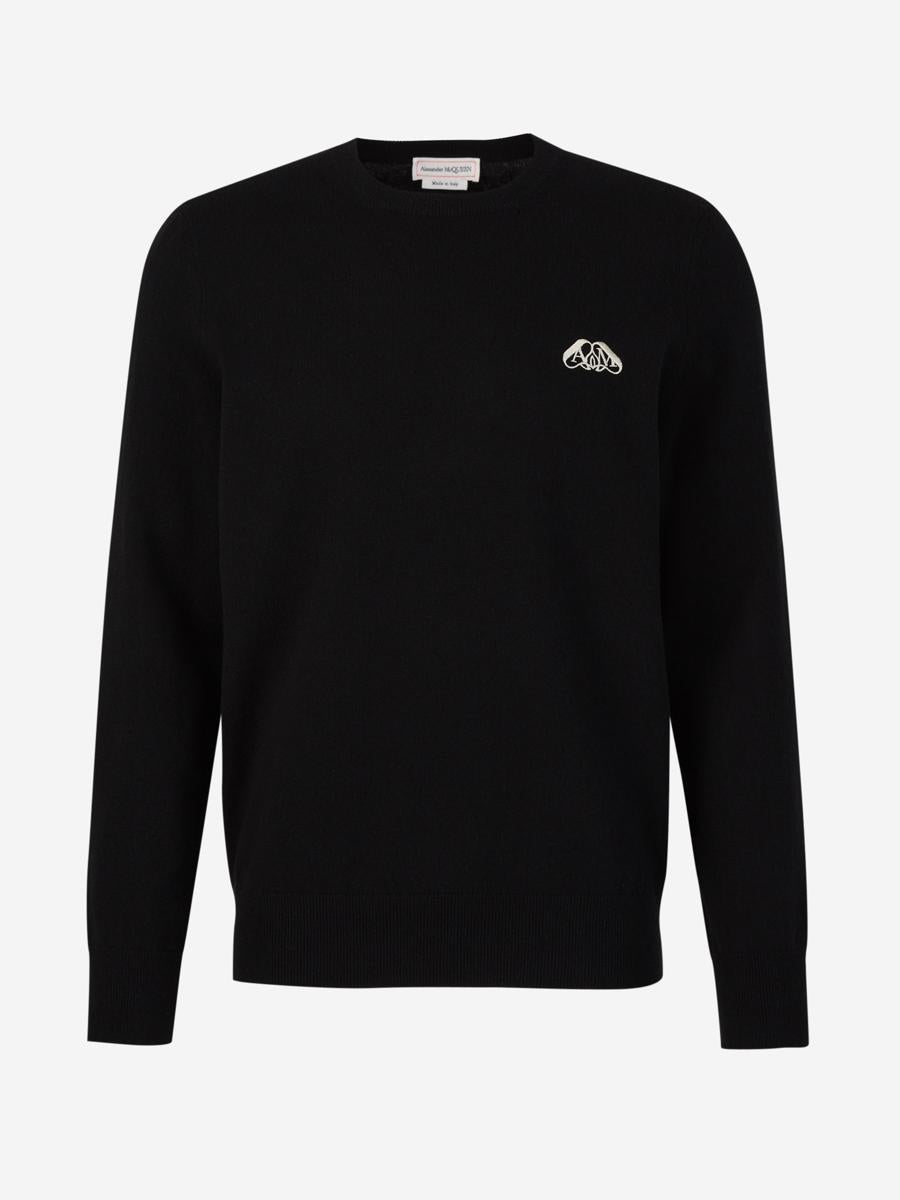 Alexander McQueen Kaschmirpullover mit Logo