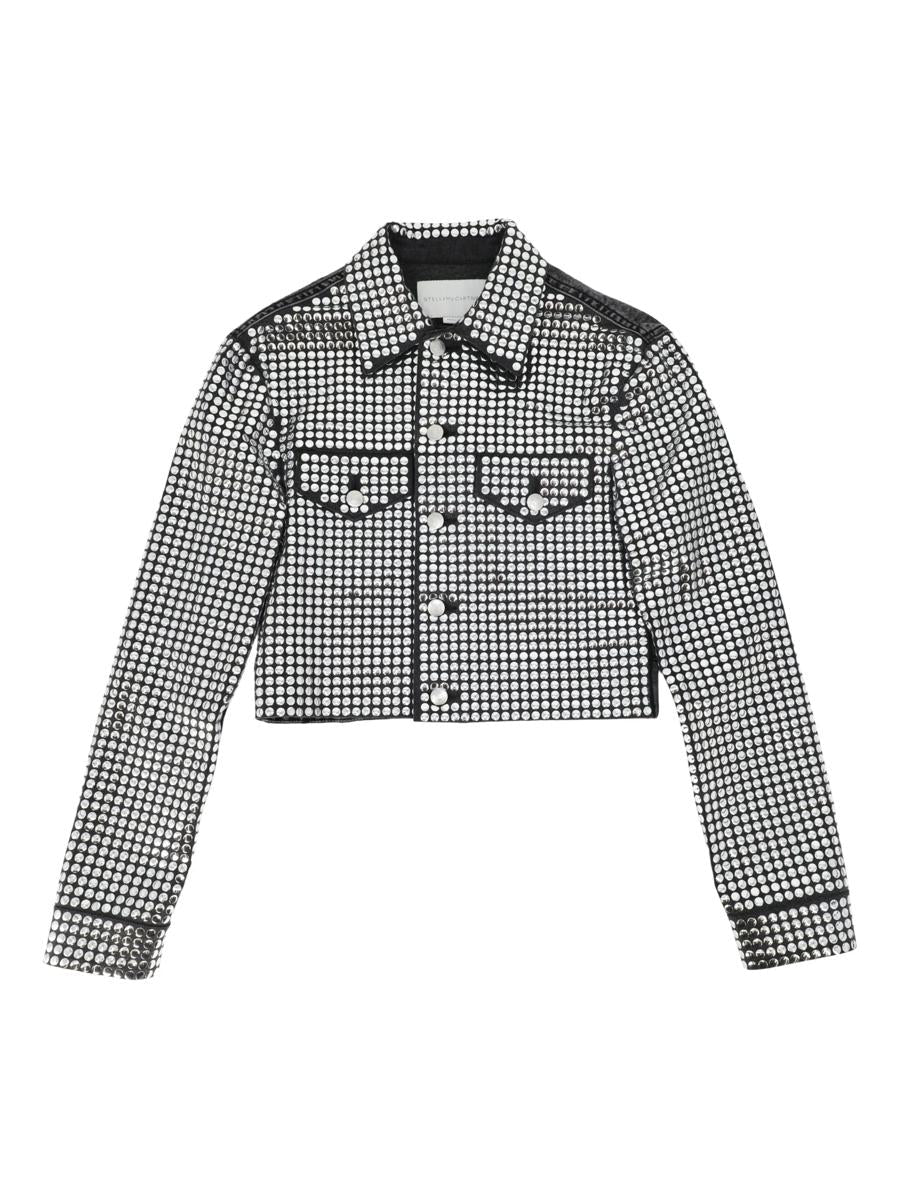 Stella McCartney Jeansjacke mit Spiegelkleidung