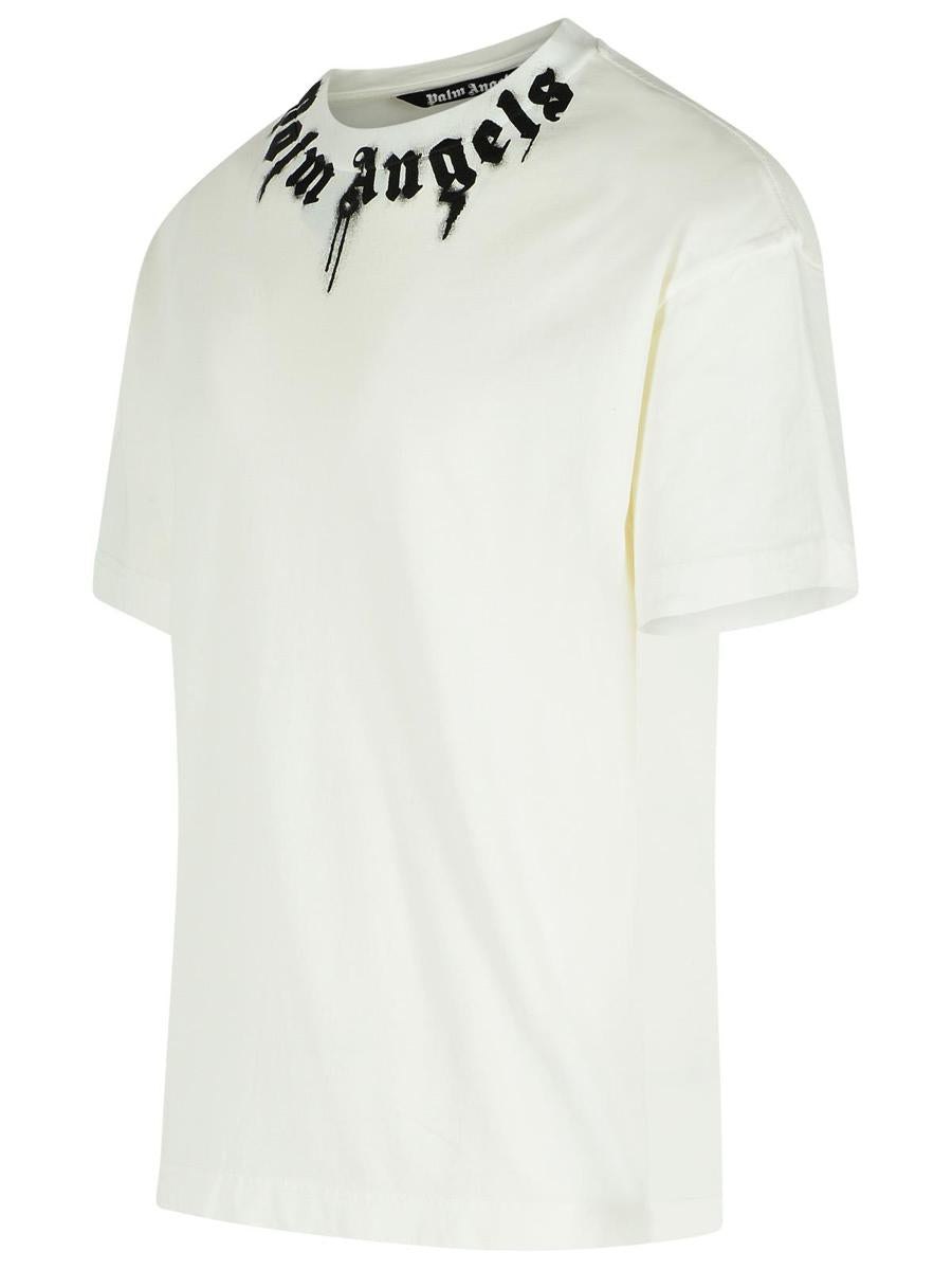 Palm Angels – Weißes Baumwoll-T-Shirt