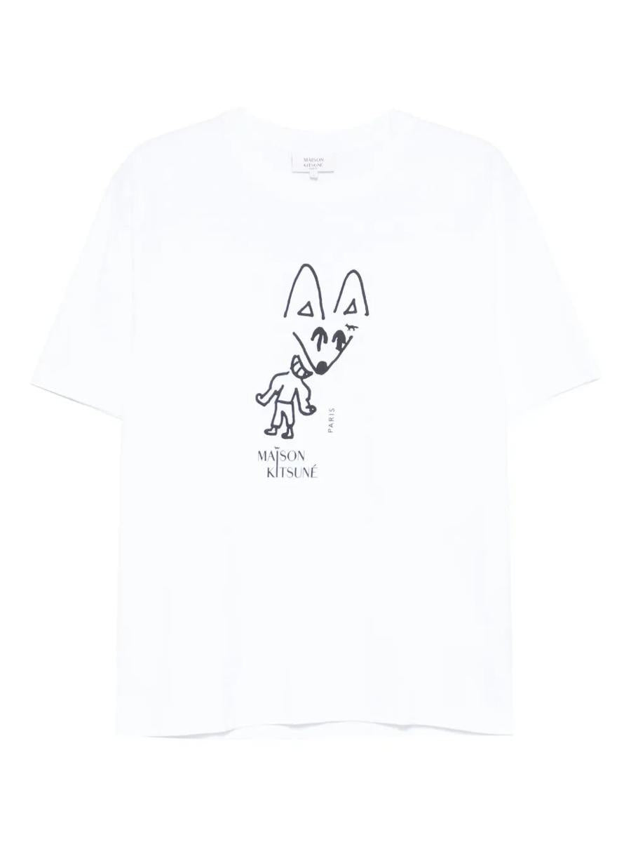 Maison Kitsuné Party Fox Comfort T-Shirt Kleidung