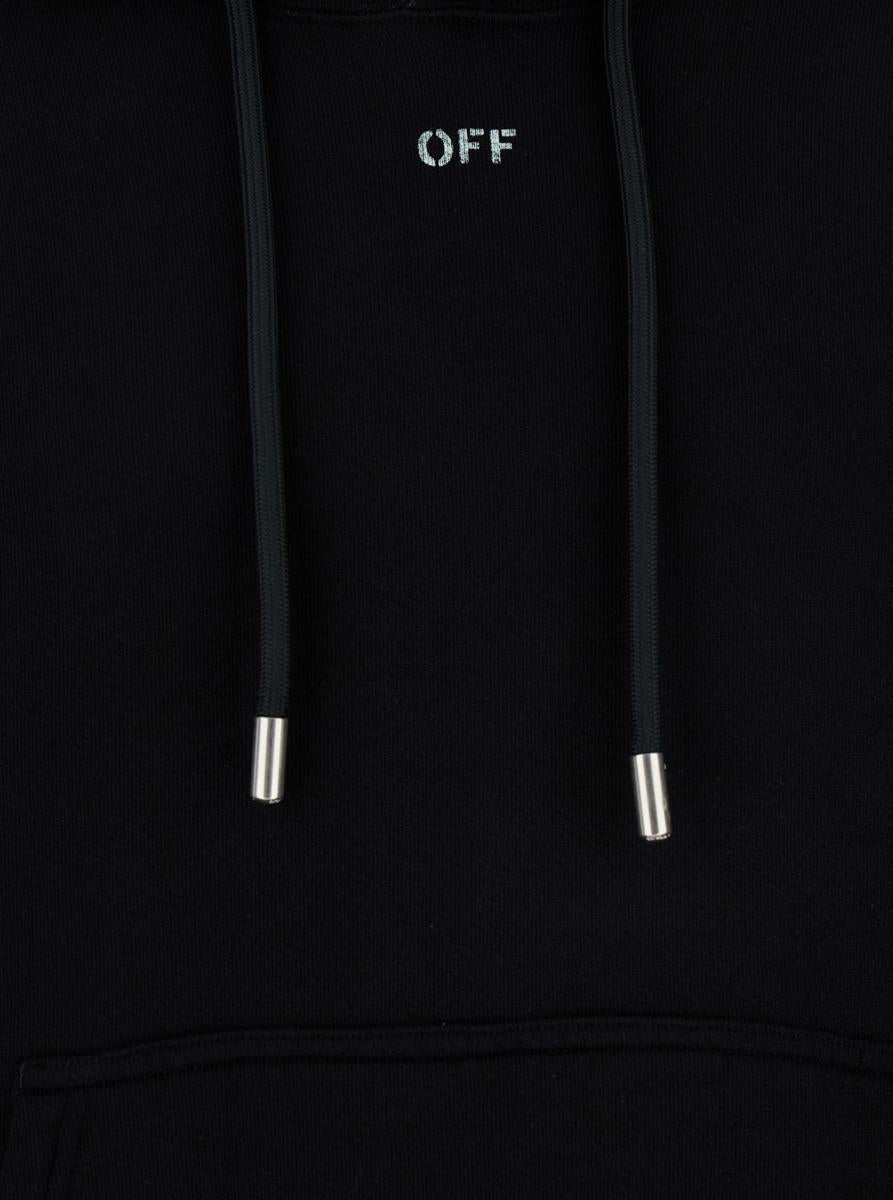 Schwarzer Hoodie „Vibe Arrow Skate“ mit Kapuze mit Kordelzug und Maxi-Logo-Print auf der Rückseite aus Baumwolle
