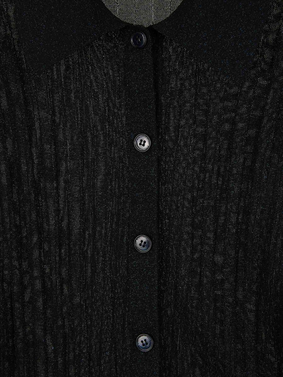Stella McCartney Lurex-Strick-Poloshirt