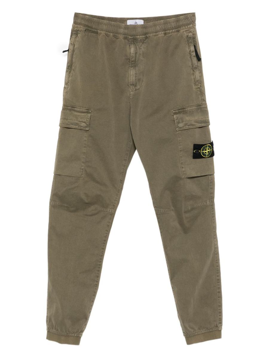Cargohose aus Baumwolle mit Logo von Stone Island