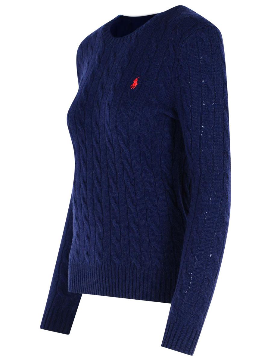 Polo Ralph Lauren – Pullover aus Kaschmirmischung in Marineblau
