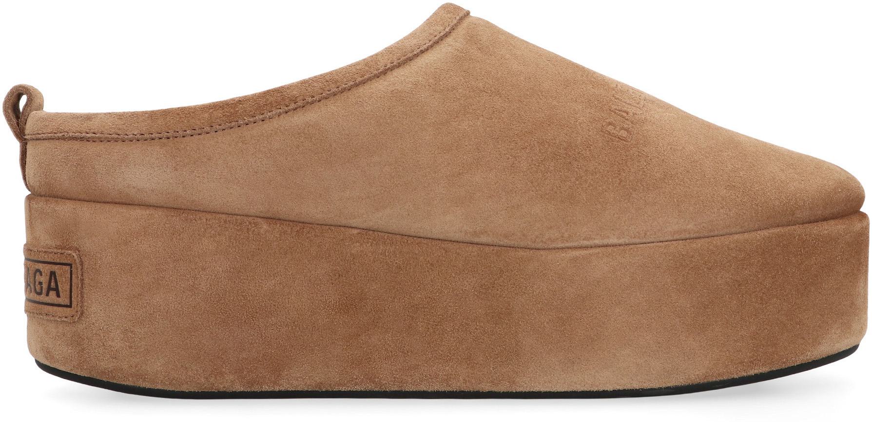 Balenciaga Alaska Pantoletten aus weichem Wildleder