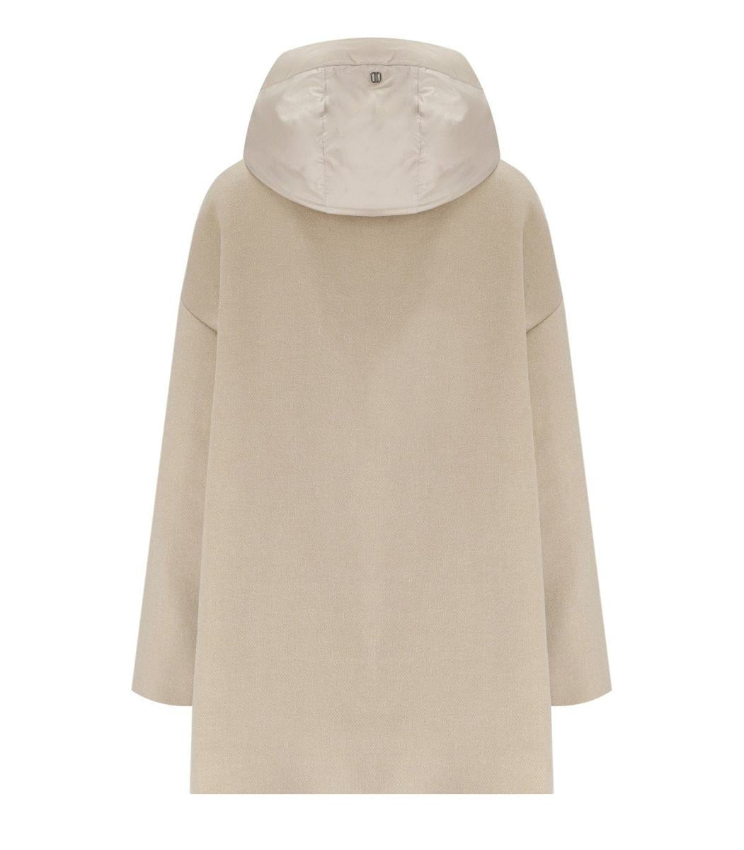 Duno Mayu Beige Kapuzenjacke
