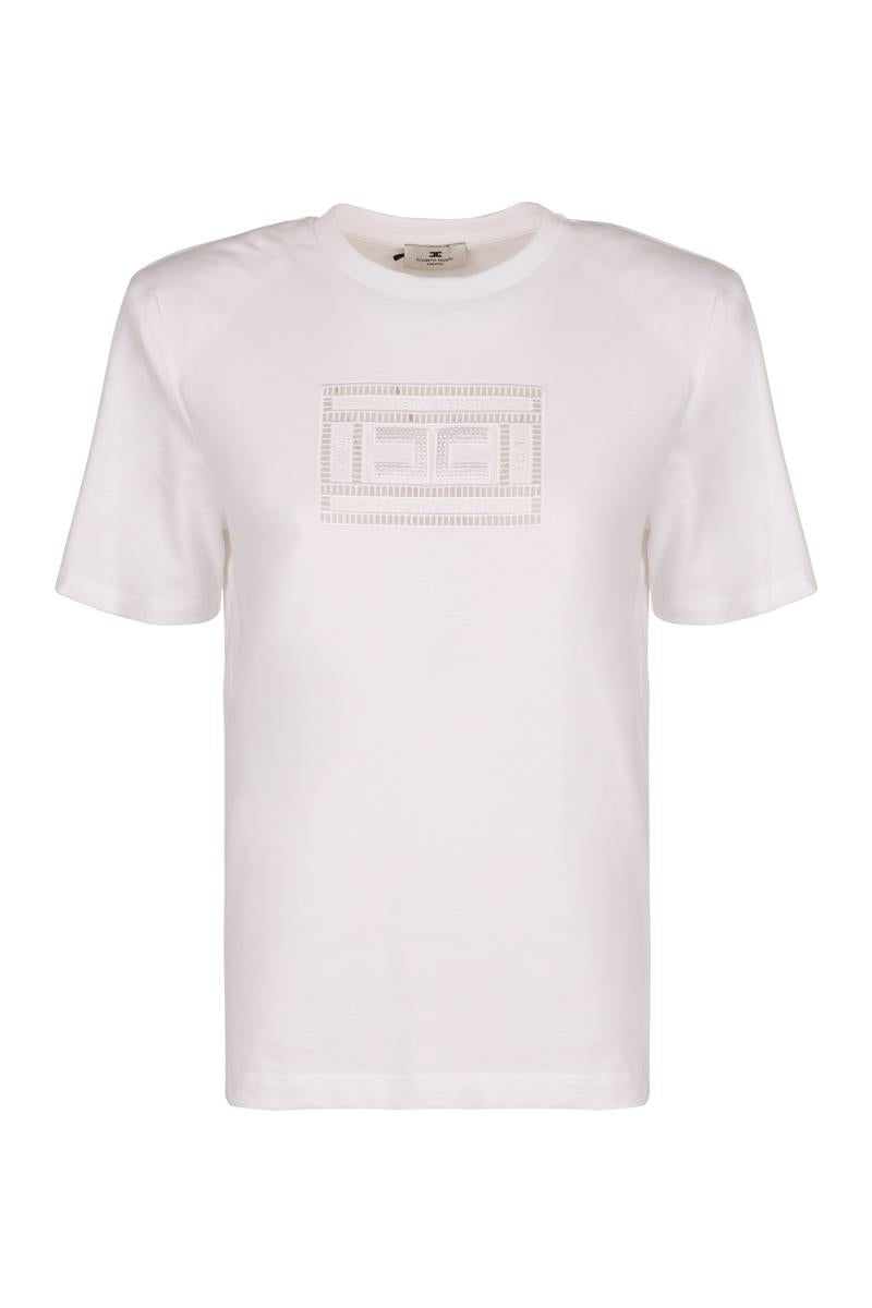 Elisabetta Franchi T-Shirt mit Logo-Print