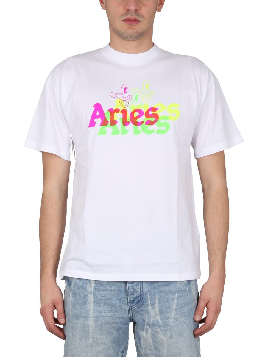 Widder Trippy Aye Duck T-Shirt