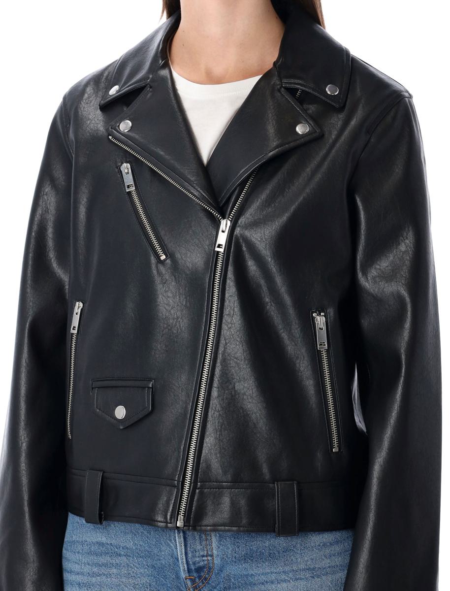 Levi'S – Kendal – Schwarze Motorradjacke aus Öko-Leder