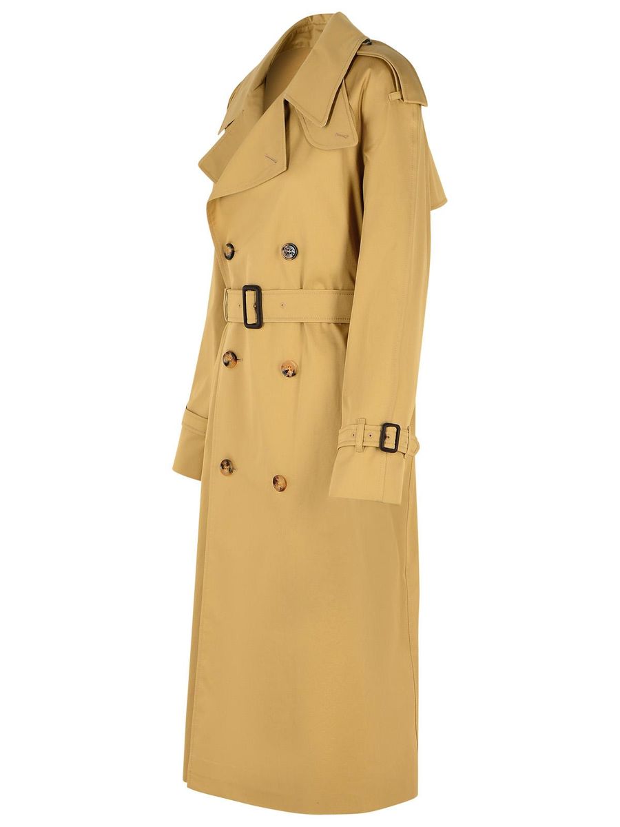 Burberry – Trenchcoat aus Baumwollmischung in Beige