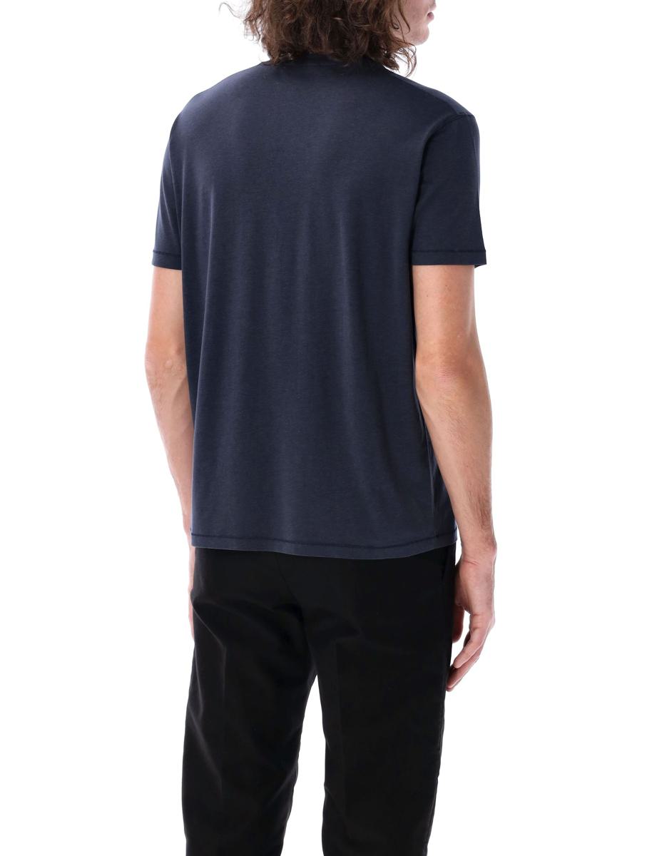 Tom Ford Basic-T-Shirt mit kurzen Ärmeln