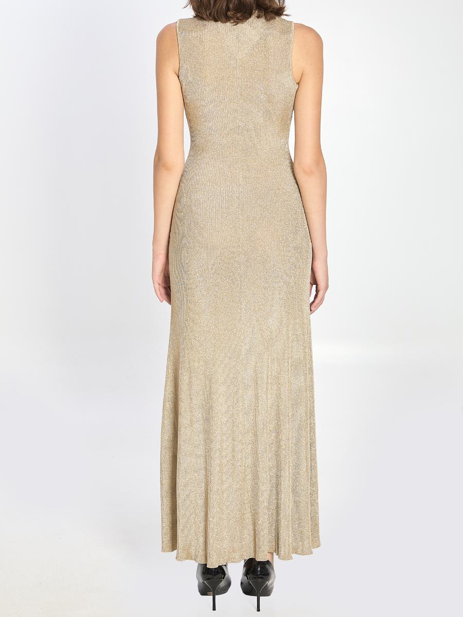 Goldenes Maxikleid