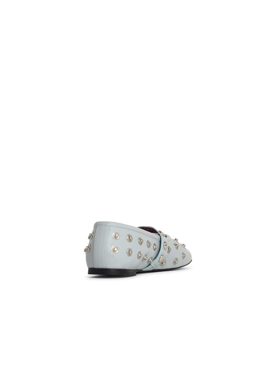 Stella McCartney Ballerina „Ryder“ in Eco Alter Mat Azzurra