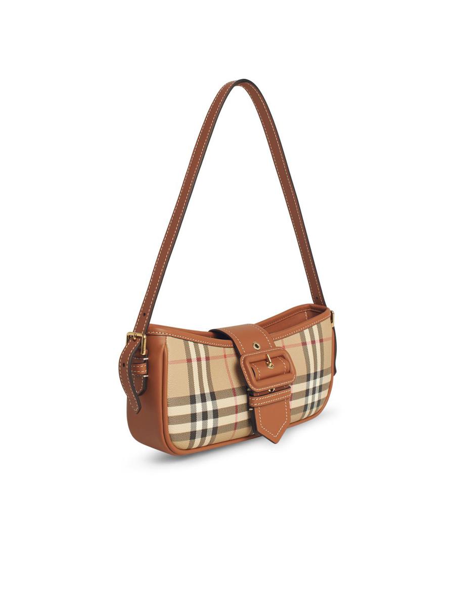 Burberry – Sling-Tasche aus beigefarbenem Leder