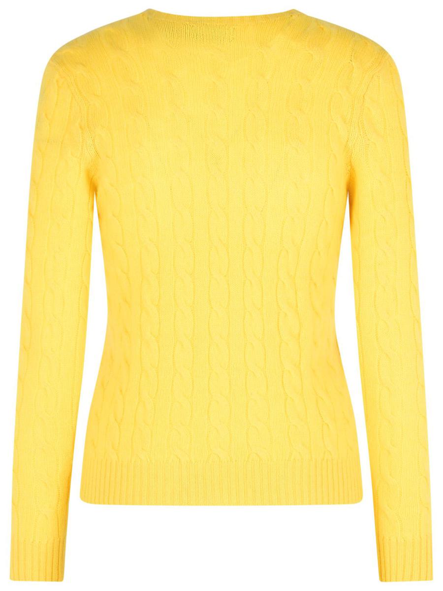 Polo Ralph Lauren – Gelber Pullover aus Kaschmirmischung