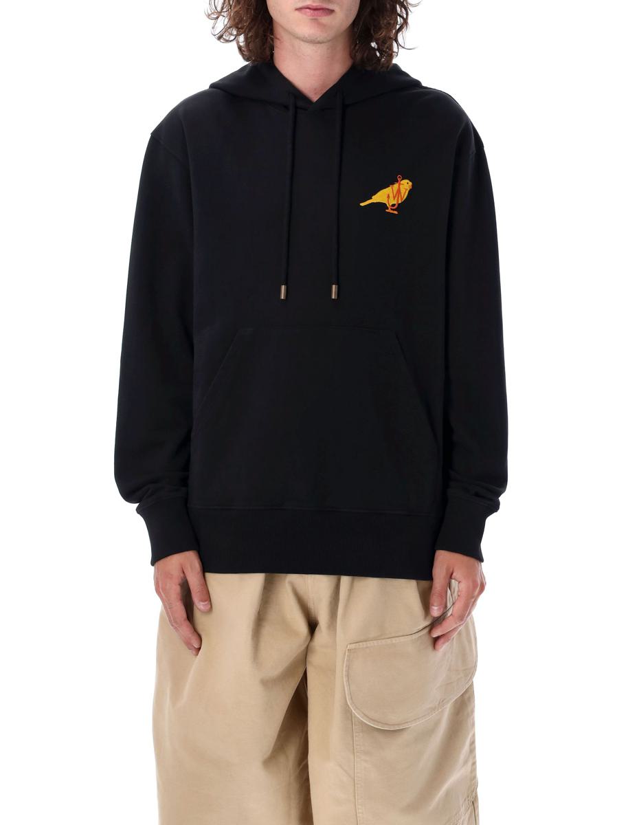 JW Anderson Kapuzenpullover mit Kanarienvogel-Stickerei