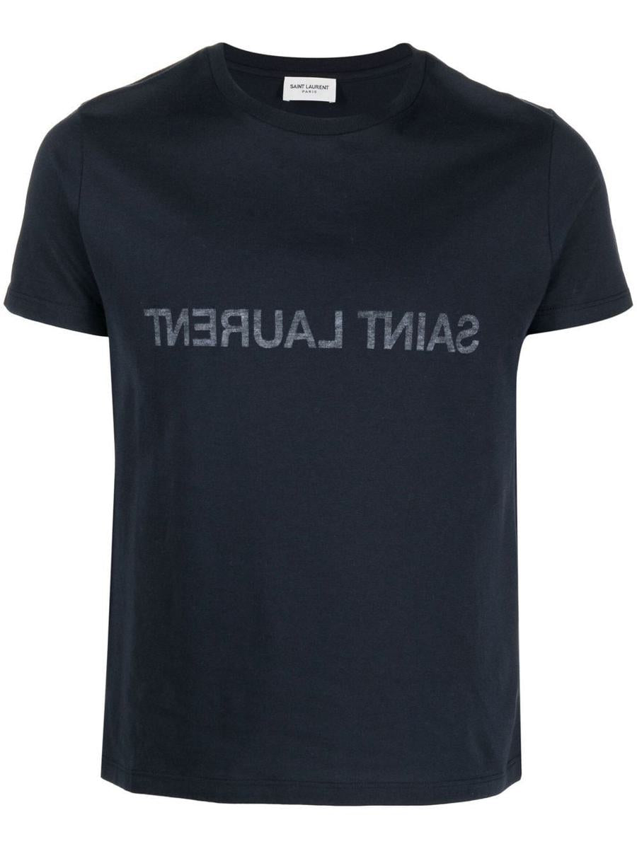 Baumwoll-T-Shirt mit Saint Laurent-Logo