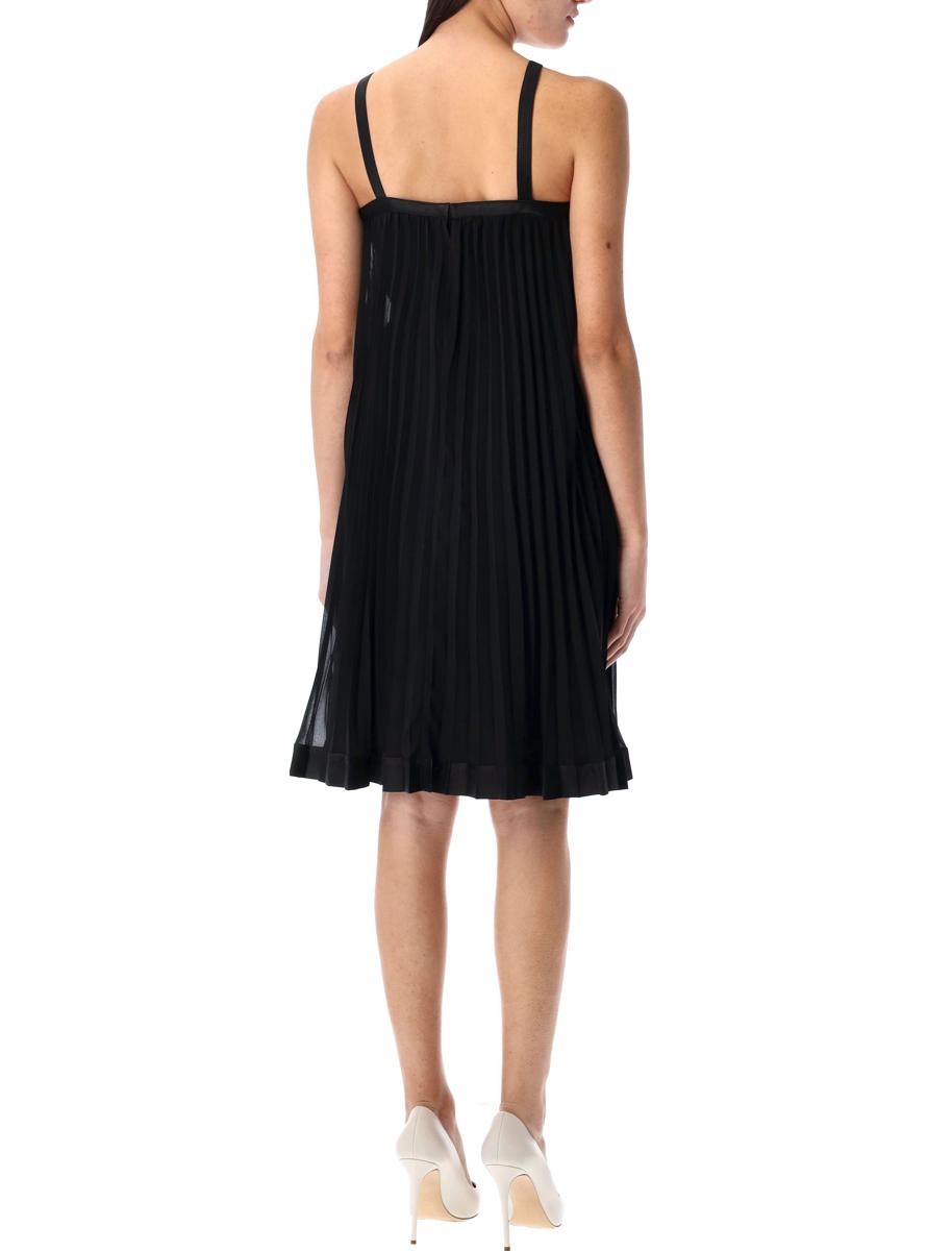 Versace – Neckholder-Minikleid mit Plissee