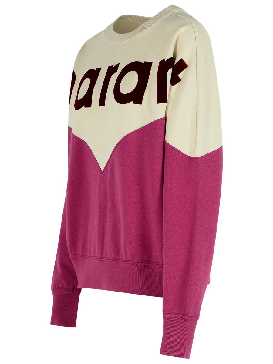 Isabel Marant Étoile „Houston“-Sweatshirt aus einer Baumwollmischung in Trauben- und Augentönen