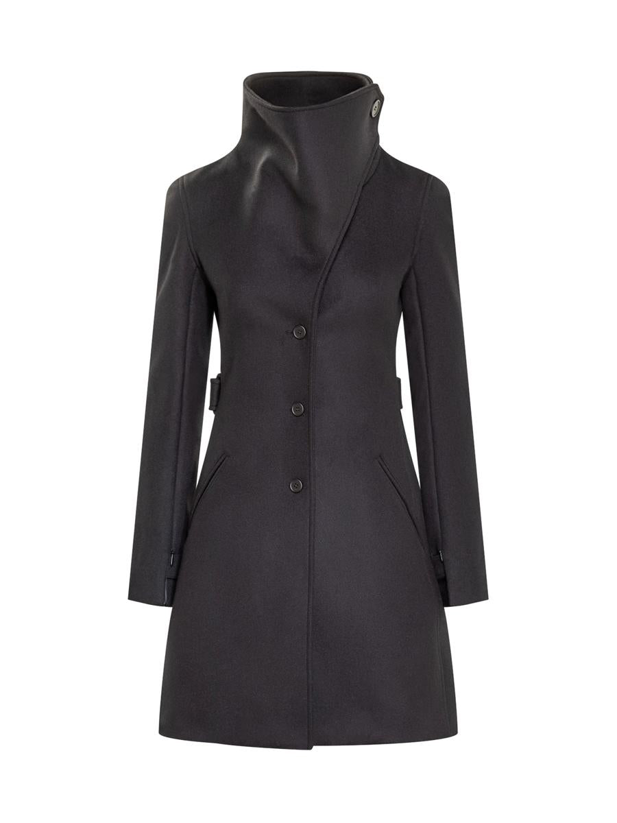 Courrèges Courrèges Wollmantel mit asymmetrischem Kragen