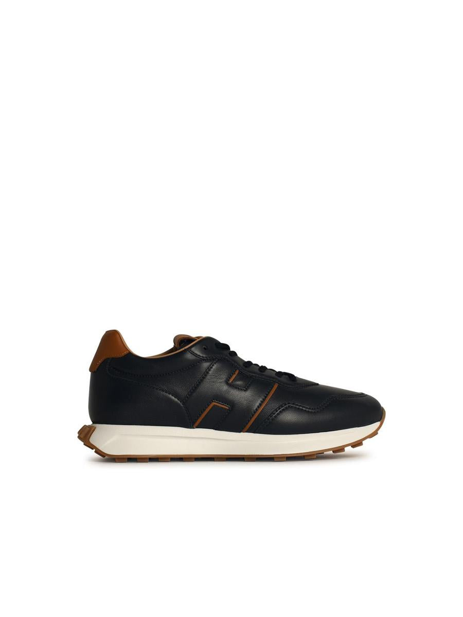 Hogan „H601“ blaue Ledersneaker