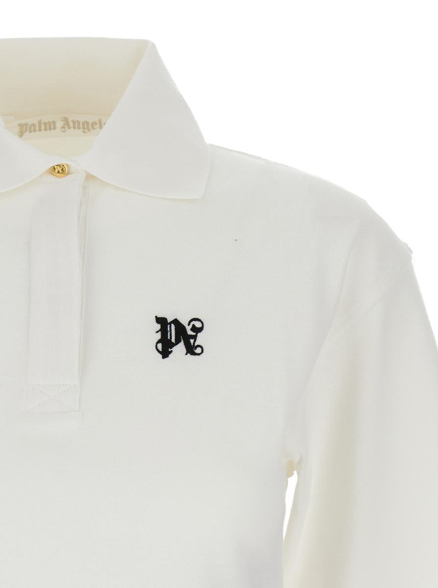 Weißes Crop-Shirt aus Baumwolle für Damen