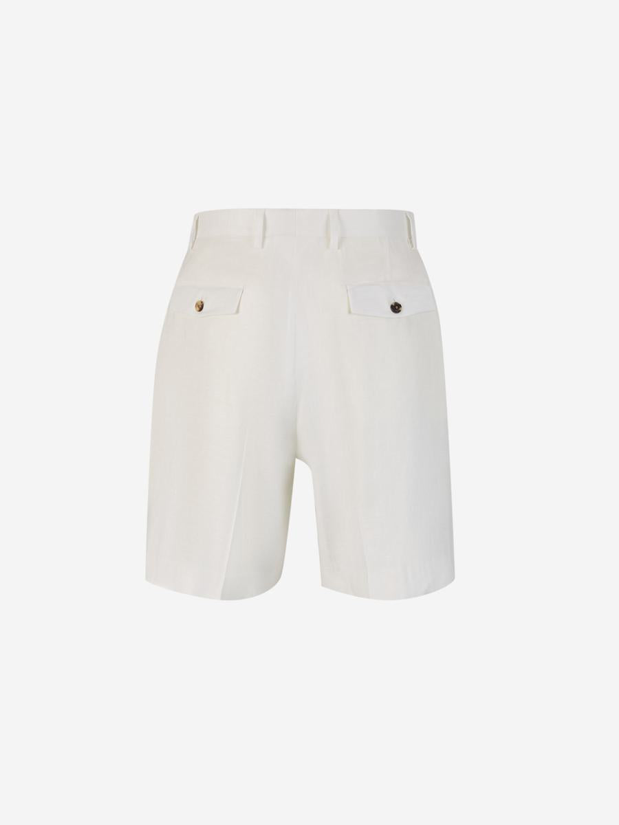 Formelle Bermudashorts aus Leinen von Lardini