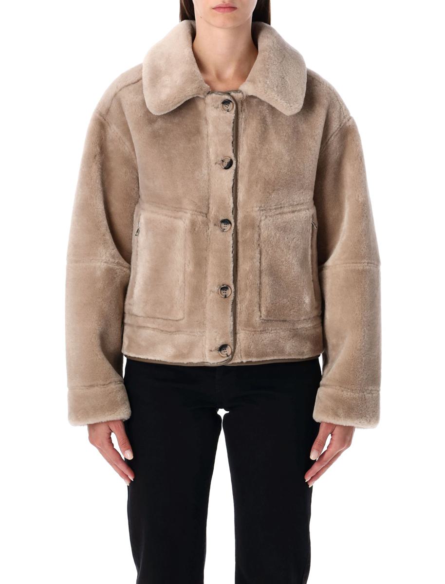 Urbancode – Wendbare Jacke aus Kunstpelz mit Innenseite aus Wildleder