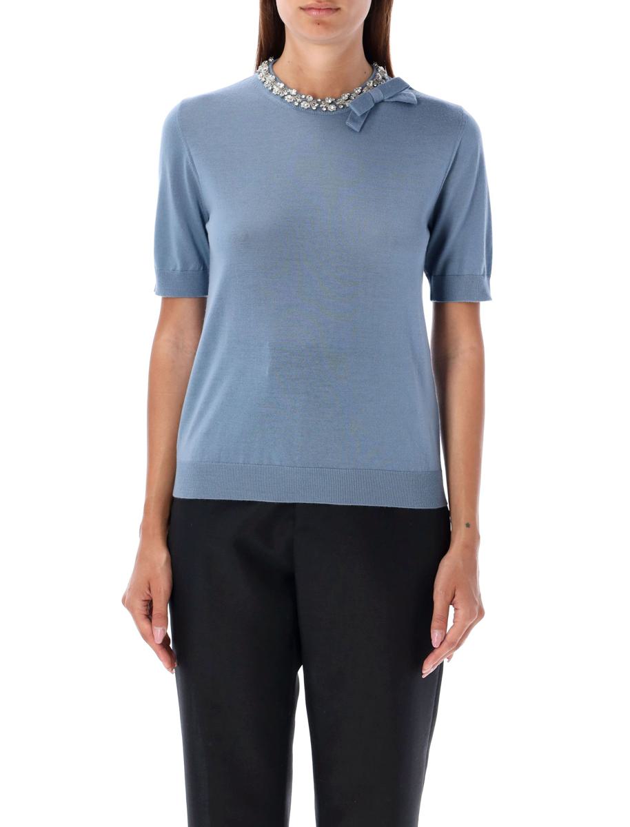 Valentino Garavani Crystal Rundhalsstrick
