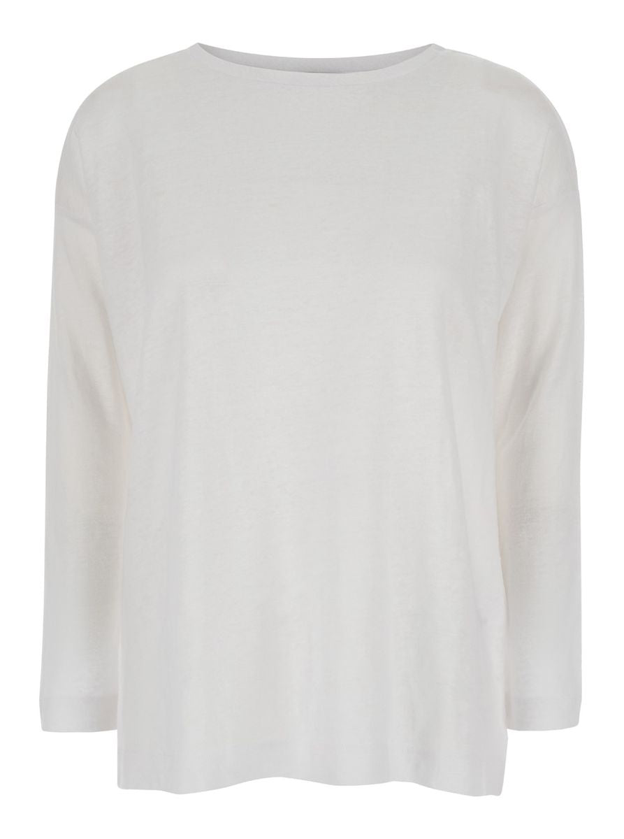 Allude – Hemd mit Boart-Ausschnitt