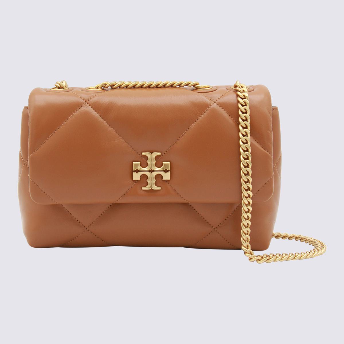 Tory Burch Braune Leder-Umhängetasche