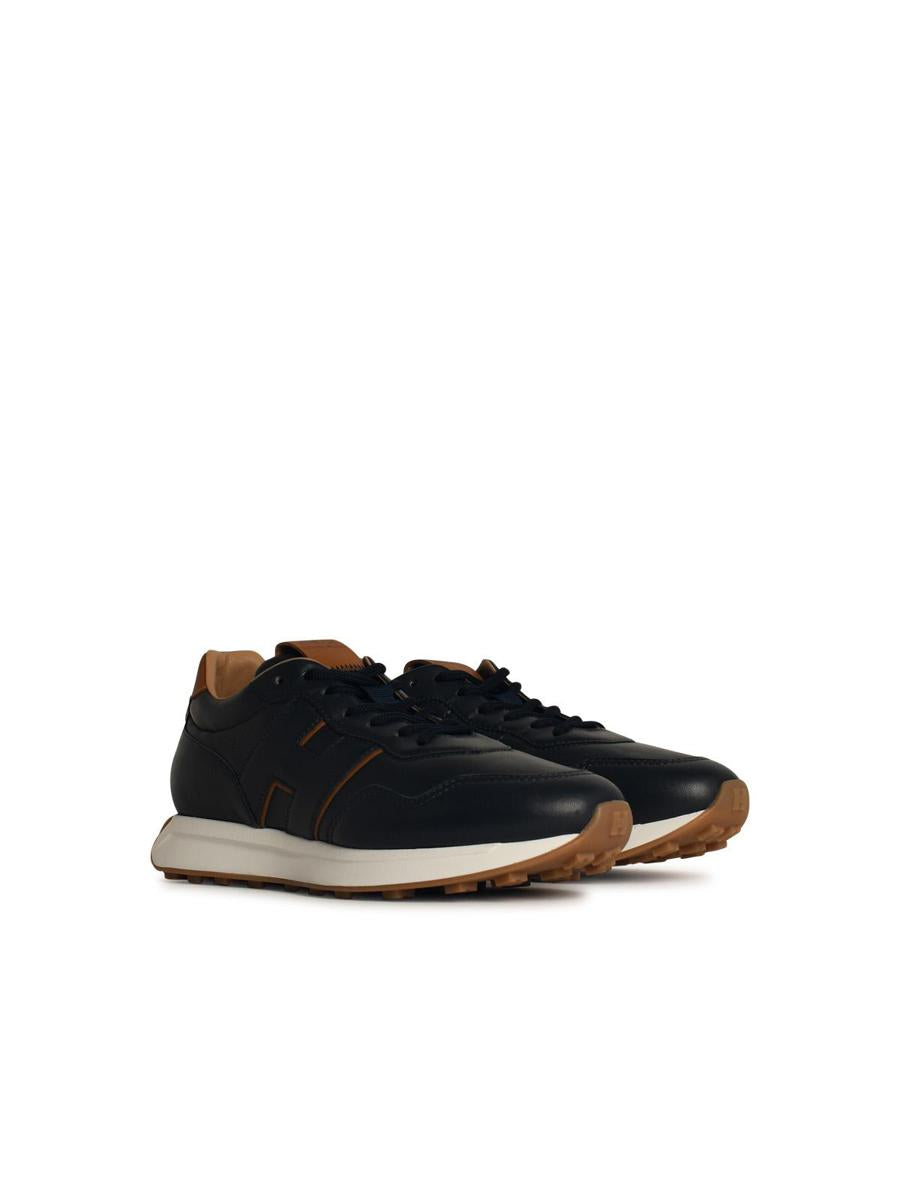 Hogan „H601“ blaue Ledersneaker